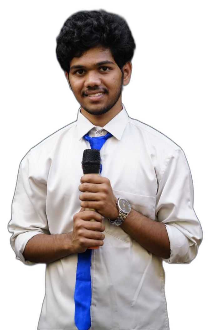 Shalem presenting on stage